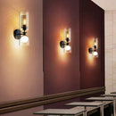 DecorBites™ Clear Glass Wall Light Sconce, Modern Bathroom Bedroom Foyer Lighting Fixtures