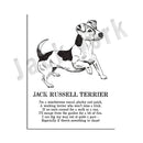 DecorBites™ Cozy Canine Collection: Dog Poetry Poster featuring Lhasa, Sheepdog, Terrier, Bulldog, Tibetan, Yorkie