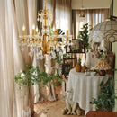 DecorBites™ Gold Brass Crystal Chandelier - Luxurious Candle Lights for Villa Living Room