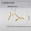 DecorBites™ LED Chandelier: Modern Gold Black Ceiling Pendant for Kitchen Dining Living Bedroom