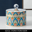 DecorBites™ Crystal Ball Ceramic Jewelry Box: Decorative Storage Jar for Home Organization