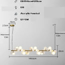 DecorBites™ Gold Metal G9 LED Pendant Chandelier with Acrylic Flower Decor