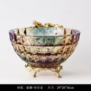 DecorBites™ Crystal Glass Vase: Elegant Dried Flower Decor for Luxury Dining Tables