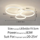 DecorBites™ LED Acrylic Chandeliers Up/Down Lights Lusters for Living Room Bedroom Home Decor