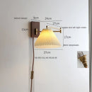 DecorBites™ LED Pull Chain Wall Lamp - Modern Nordic Sconce for Bedroom & Living Room