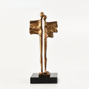 DecorBites™ Abstract Iron Cast Couple Statue for Home Decor and Family Happiness