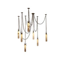 DecorBites™ Gold Chrome LED Chandelier for Dining Room - 2025 Marble Design