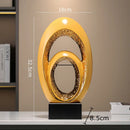 DecorBites™ Gold Abstract Art Sculpture Desk Ornaments Minimalism Aesthetics Decor