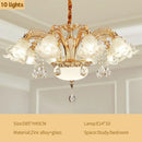 DecorBites™ Crystal Ceiling Chandelier for Modern Luxury Living Room & Hotel Lobby