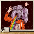 DecorBites™ Futuristic Astronaut Tapestry Wall Hanging - Boho Room Decor for Hip Beach Vibe