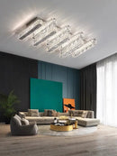 DecorBites™ Crystal Ceiling Chandelier Light - Modern Luxury Dimmable LED Luminaire