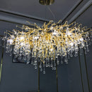 DecorBites™ Crystal Tree Branch Chandelier: Luxury LED Pendant Light for Elegant Living Spaces