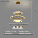 DecorBites™ LED Ring Chandelier: Luxury Living Room Lighting Fixture