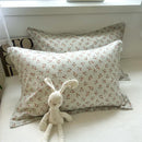 DecorBites™ Korean Floral Cotton Pillowcase 40x60cm, 48x74cm, 50x80cm, Home Cushion Cover