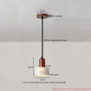 DecorBites™ Cream Marble LED Pendant Light: Modern Nordic Hanging Lamp for Living, Bedroom, Kitchen