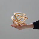 DecorBites™ Geometric Wound Glass Twine Sphere Ornament - Handmade Home Decor Accessory