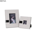 DecorBites™ Leather Photo Frame | Modern Design Picture Frame Bedside Table & Desk Décor