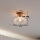 DecorBites™ Clear Glass LED Ceiling Light, Modern Nordic Bedroom Decor Ceiling Lamp