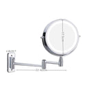 DecorBites™ LED Light Makeup Mirror 10X Magnification Double Side Touch Dimming
