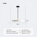 Minimalist cream navy & black led pendant light for dining room