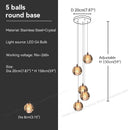 DecorBites™ Crystal Bubble Ball Pendant Light for Home Decor and Hospitality Spaces