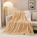 DecorBites™ Cozy Sherpa Twin Blanket - Reversible Fleece and Velvet Plush Warm Winter Bed Throw