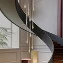DecorBites™ Gold-Plated Duplex Chandelier: Modern Lighting for Living Room, Staircase, Kitchen, Restaurant