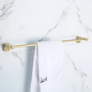 DecorBites™ Gold Bathroom Hardware Set: Towel Rack, Shelf, Paper Holder, Towel Holder, Toilet Brush Holder