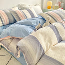 DecorBites™ Cotton Jacquard Bedding Set - Single Double Queen King Size Bedclothes