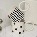 DecorBites™ Korean Style Fatty Mug Splash Ink Plastic Cup Couple Coffee Tea Drinkware