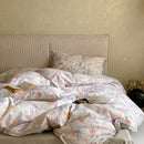 DecorBites™ Egyptian Cotton Print Bedding Set - Queen King Ru Size Sheets Pillowcases Blanket Cover