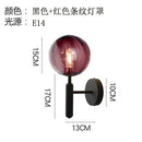 DecorBites™ Glass Ball LED Wall Lamp Modern Bedroom Beside Light Fixture