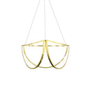 DecorBites™ Gold Chandelier LED Indoor Lighting for Living Room & Bedroom