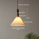 DecorBites™ Clear Glass Pendant Lamp Japanese Style LED Hanging Lights