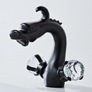 DecorBites™ Gold Crystal Double Handle Basin Faucet for Bathroom Sink Mixer Tap