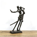 DecorBites™ Couple Dancers Portrait Sculpture - Pas De Deux Home Decor & Anniversary Gift