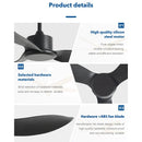 DecorBites™ 48" DC Remote Control Ceiling Fan Plastic Blade Bedroom Indoor Industry 220V