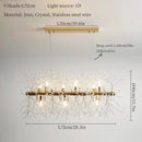 DecorBites™ Dandelion Art Crystal Chandelier: Nordic Modern Luxury for Living Room & Restaurant