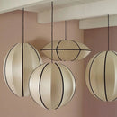DecorBites™ Danish Pendant Light Minimalist Lantern Ufo Lampshade Rustic Fabric Lamp