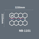 DecorBites™ Hexagon LED Ceiling Light for Barbershop and Garage Hair Salon