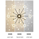 DecorBites™ LED Chandelier: Modern Smart Remote Ceiling Light for Living Room Bedroom Dining Kitchen