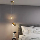 DecorBites™ Crystal Ball Pendant Lights: Modern LED Luxury for Bedroom, Nordic Minimalist Design