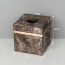 DecorBites™ Emperador Dark Marble Bathroom Set: Toothbrush Holder, Soap Dispenser, Luxury Accessories