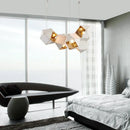 DecorBites™ Cube LED Pendant Light: Art Deco Hanging Lamp for All-Match Style
