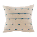 DecorBites™ Cotton Stripe Jacquard Cushion Cover Set: Blue Yellow Grey Pink Beige Black
