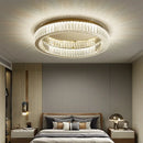 DecorBites™ Crystal Circle Chandelier: Modern Nordic LED Ceiling Lamp for Living Room, Bedroom, Study