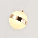 DecorBites™ Gold Acrylic Chandelier - Modern Staircase LED Lighting