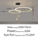 DecorBites™ Circle Ring Pendant Chandelier for Living Room Bedroom Restaurant Ceiling Lighting