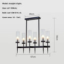 DecorBites™ Gold Metal Glass LED Pendant Lights Chain Hanging Lamp