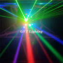 DecorBites™ 16 Beam Strobe Red Green Laser LED Moving Head Light Disco Ball